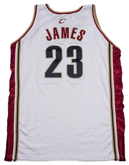2003-04 Lebron James Rookie Season Game Used Cleveland Cavaliers Home Jersey 